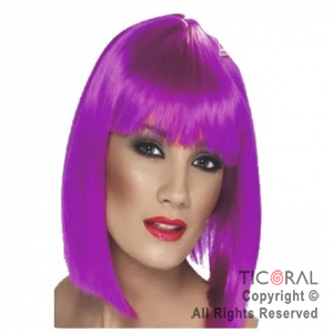 PELUCA CORTA VIOLETA X 1 PS